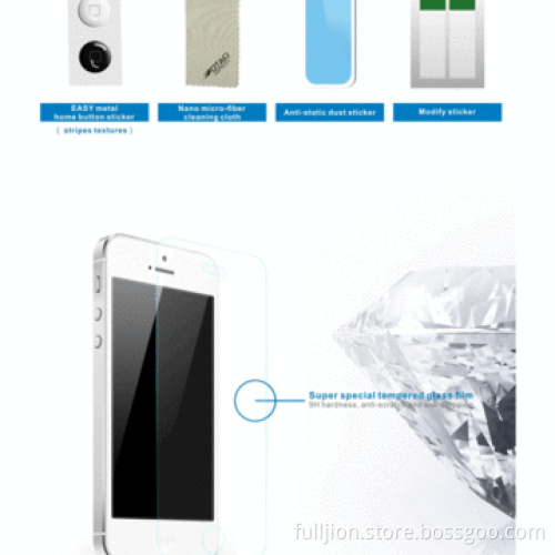 Cellphone tempered-glass screen protector with design